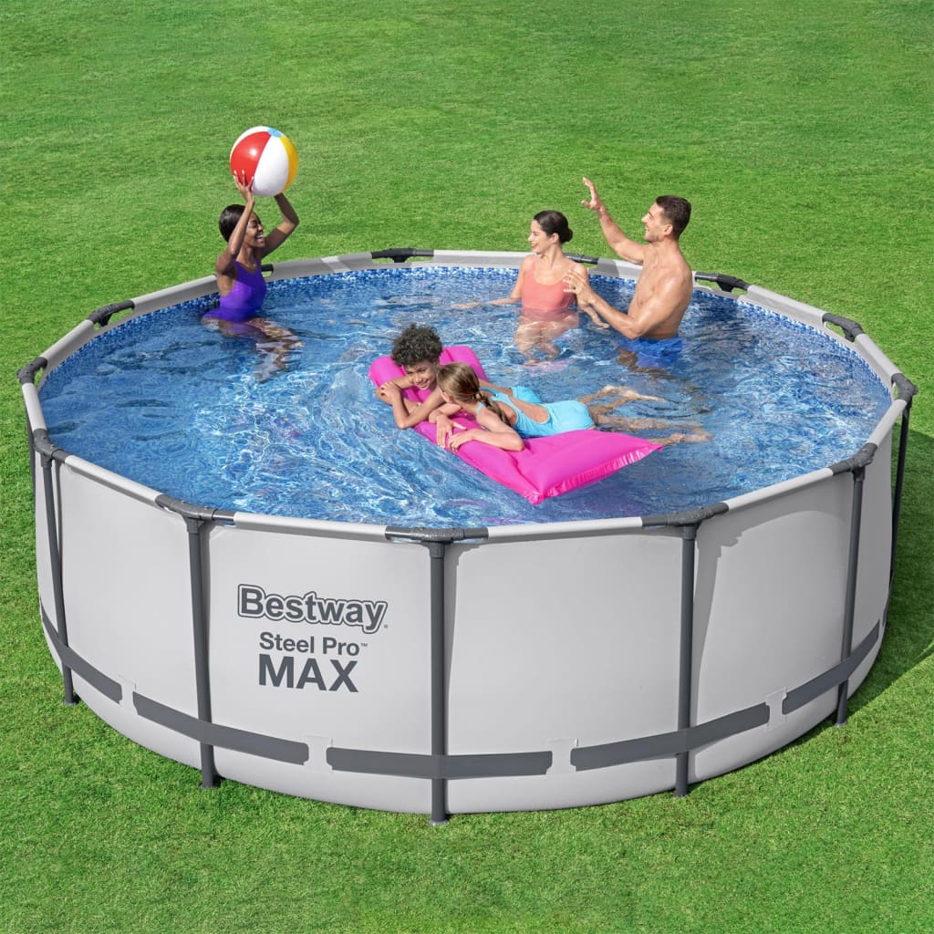 Steel Pro MAX Set Piscina Rotonda 396x122 cm