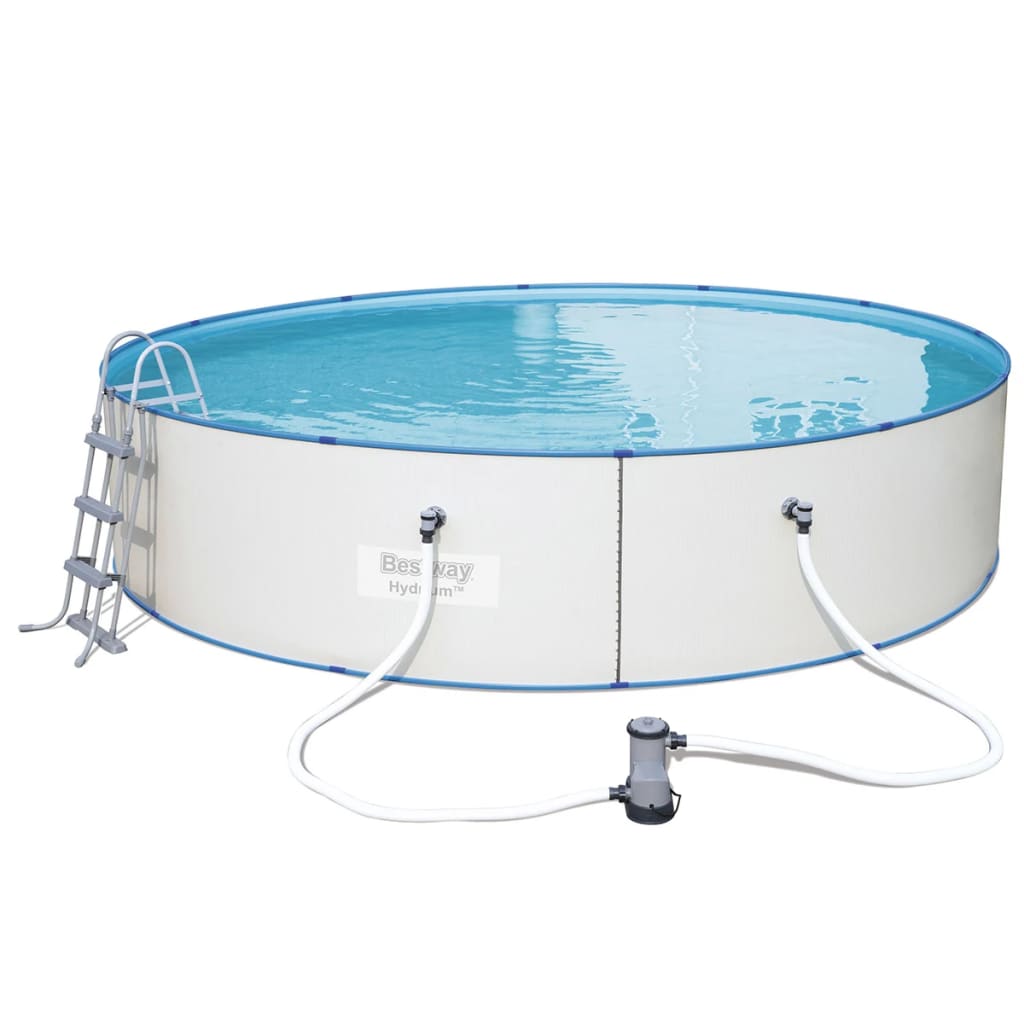 Piscina Hydrium Rotonda con Telaio in Acciaio 460x90 cm 56386