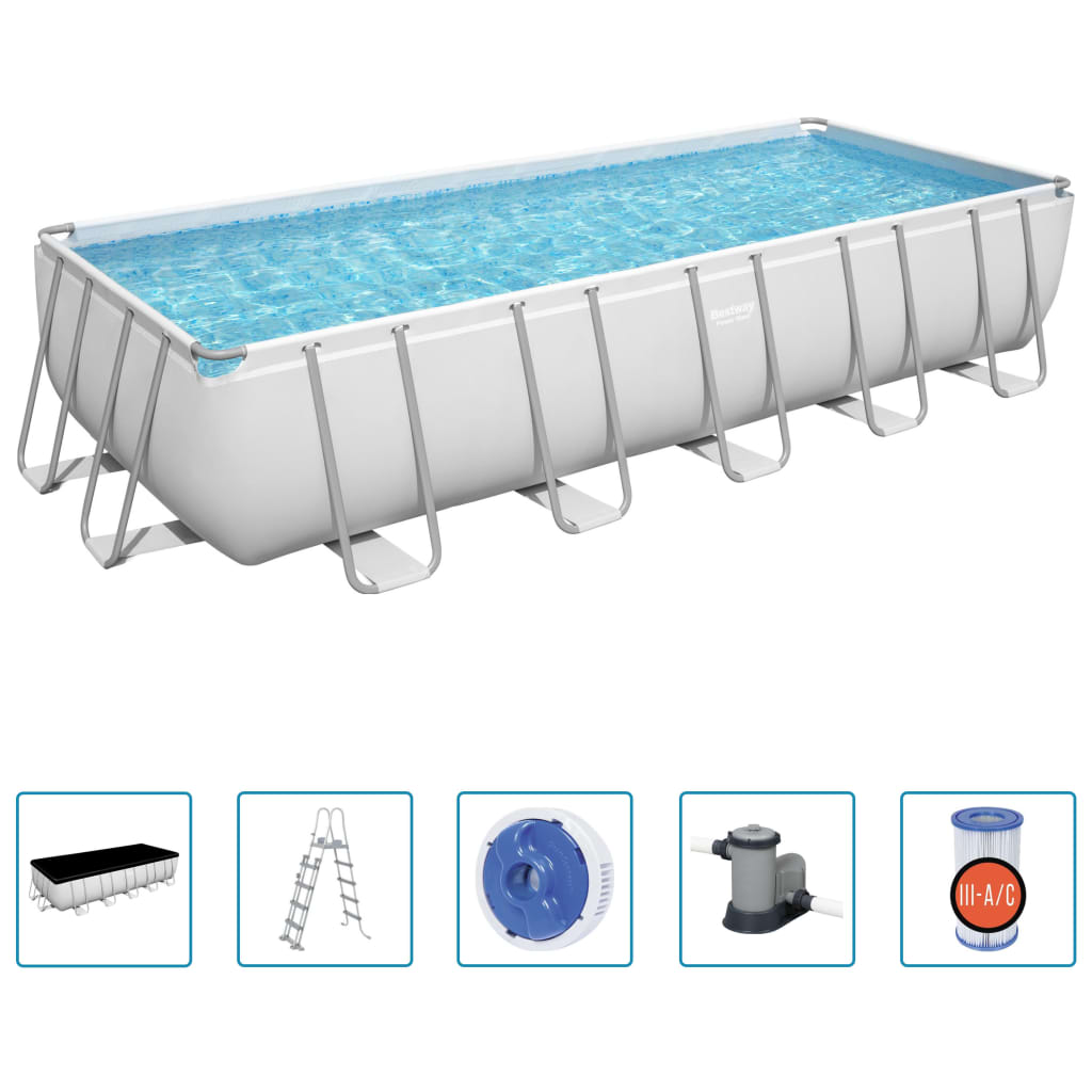 Piscina Fuori Terra Power Steel Rettangolare 19281 L