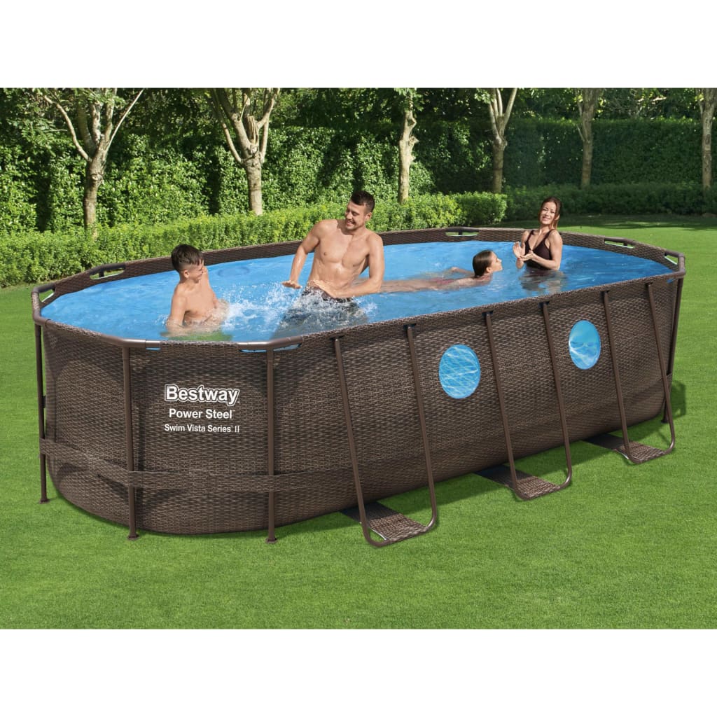 Set Piscina Power Steel Swim Vista Series 549x274x122 cm