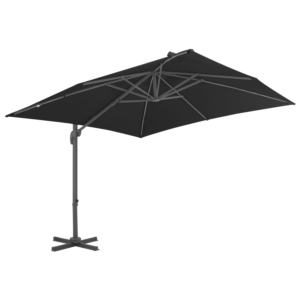 Ombrellone a Sbalzo Palo in Alluminio 300x300 cm Antracite