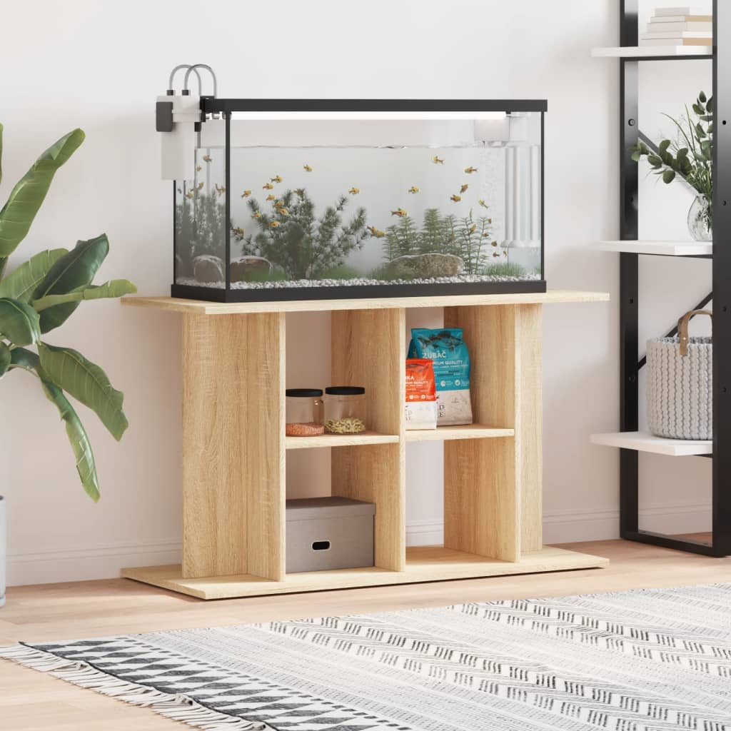 Supporto Acquario 100x40x60 cm Legno Multistrato Rovere Sonoma