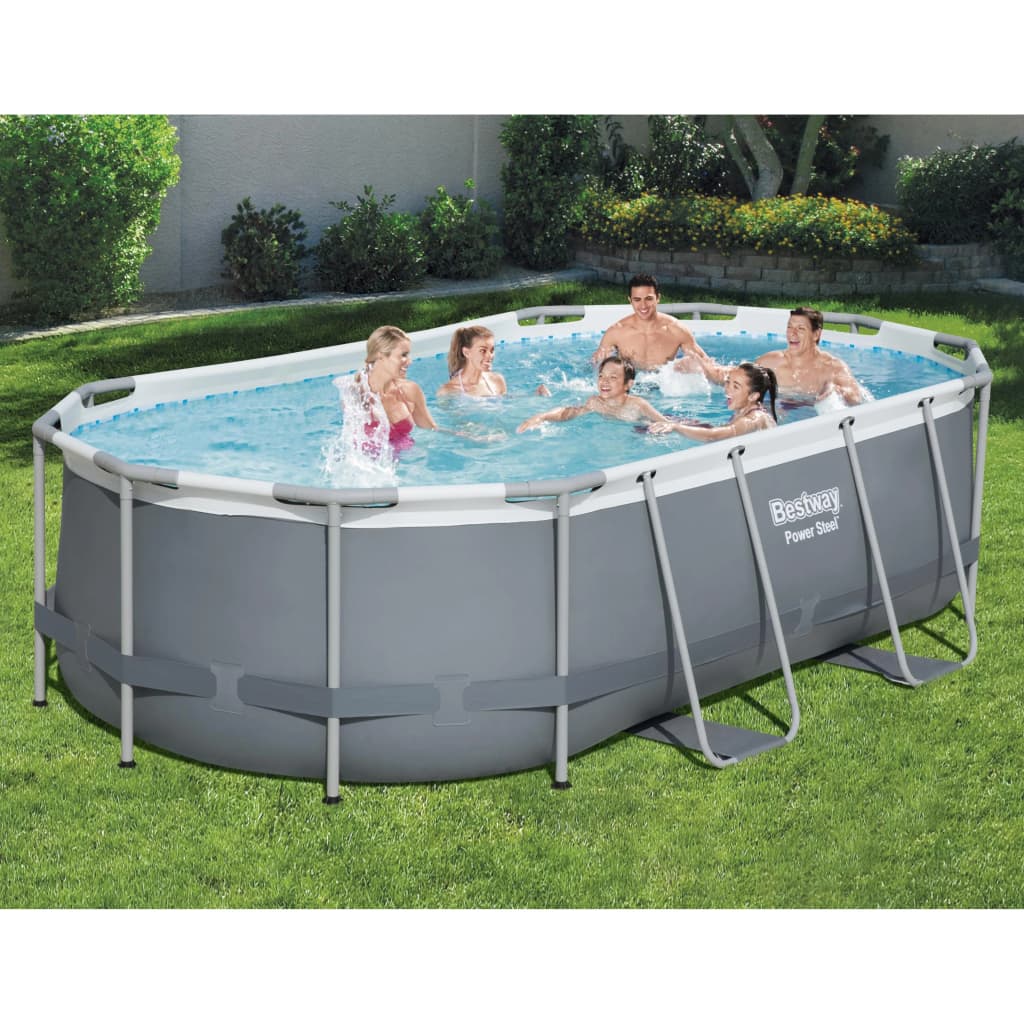 Piscina Fuori Terra Ovale Power Steel 427x250x100 cm