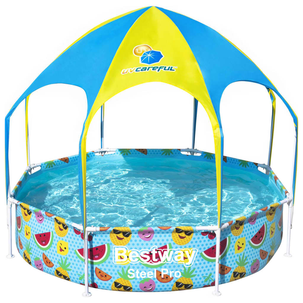Piscina Fuori Terra per Bambini Steel Pro Anti UV 244x51 cm