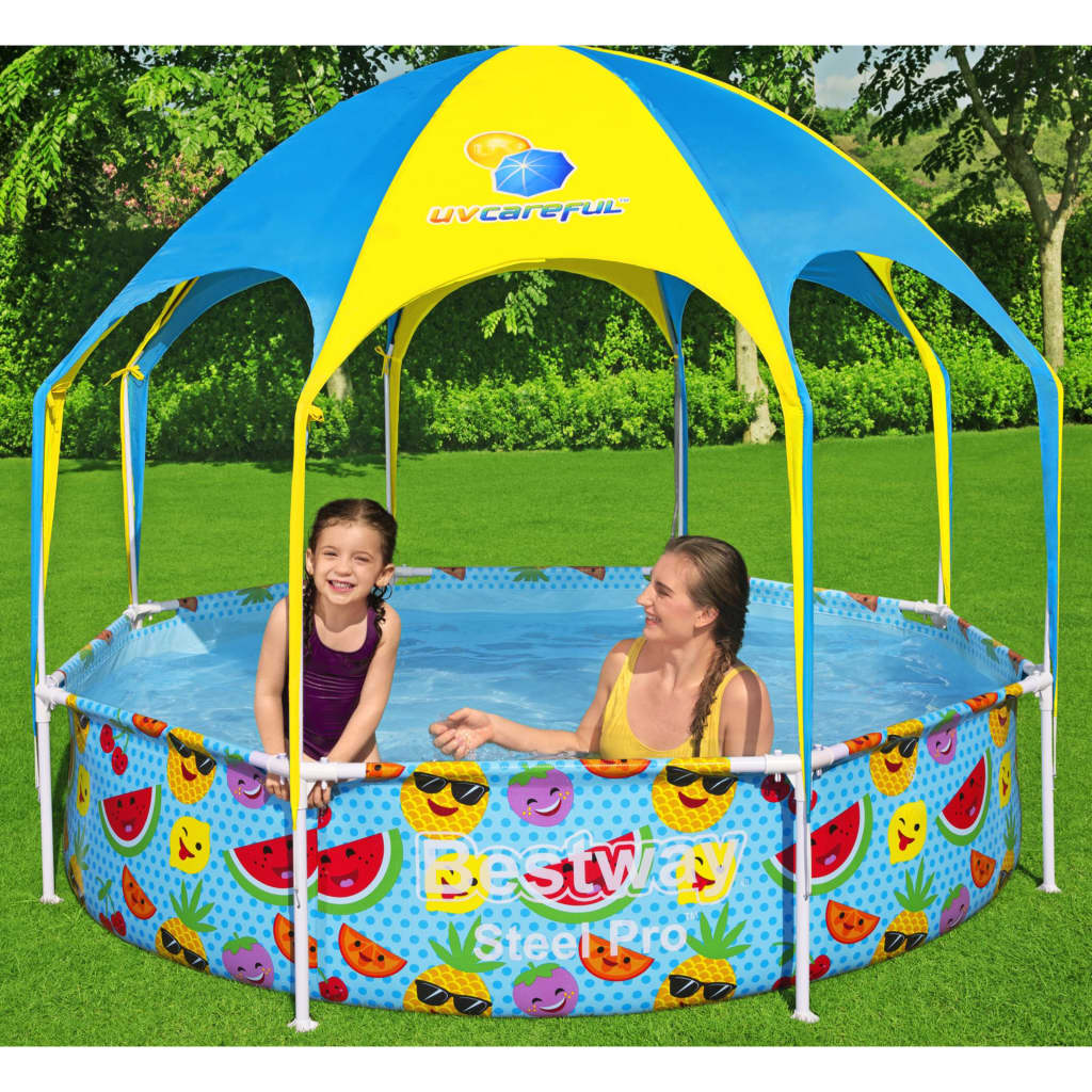 Piscina Fuori Terra per Bambini Steel Pro Anti UV 244x51 cm