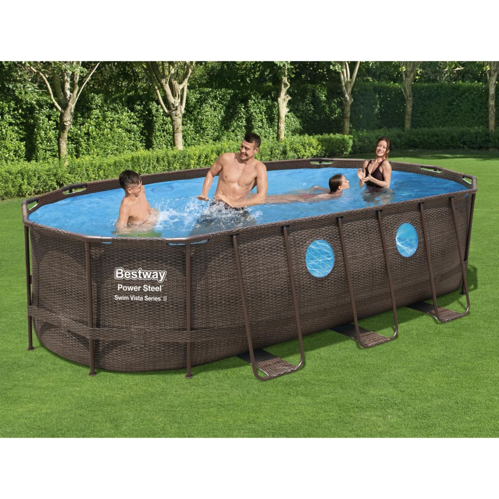 Set Piscina Power Steel Swim Vista Series 549x274x122 cm
