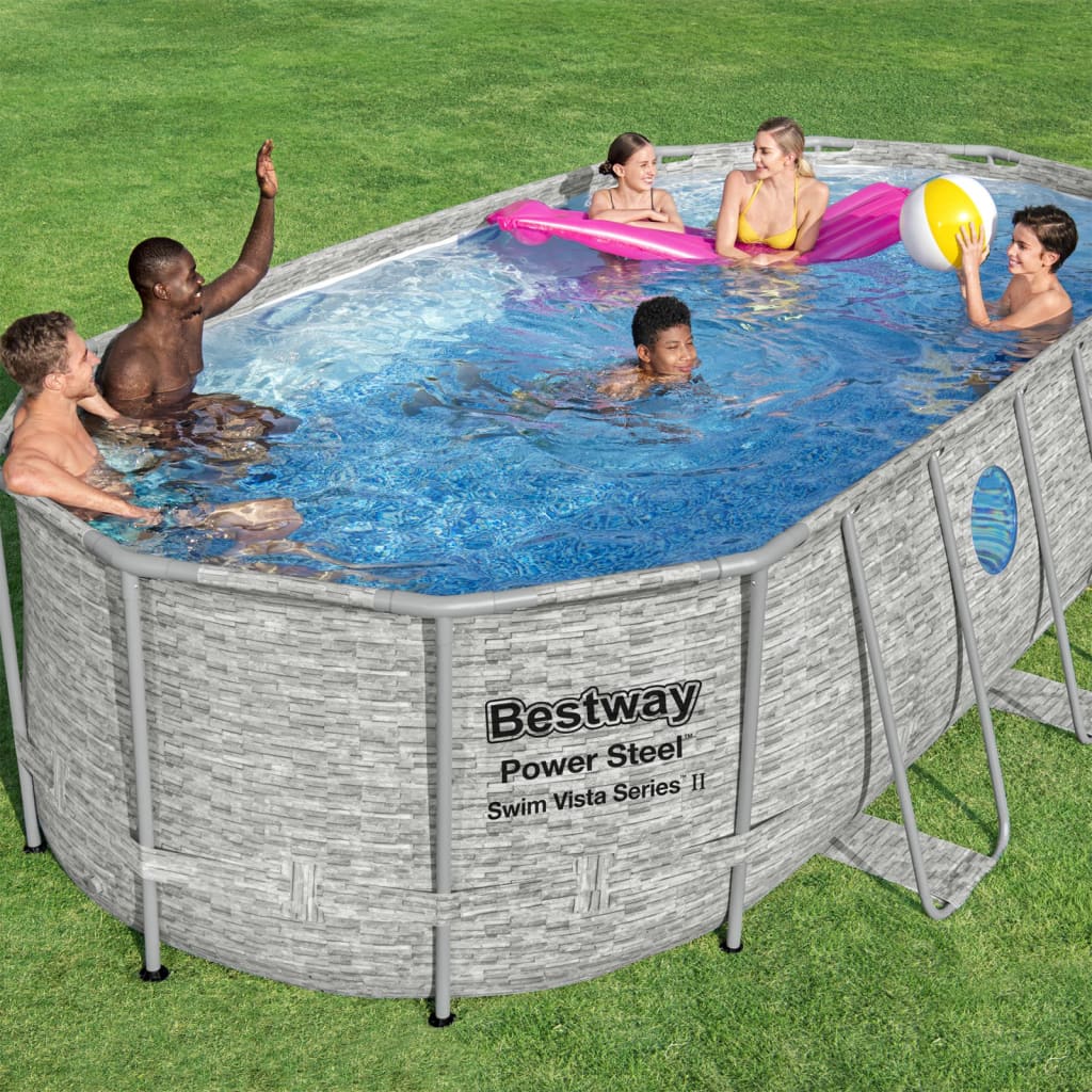 Set Piscina Power Steel Swim Vista Series 549x274x122 cm