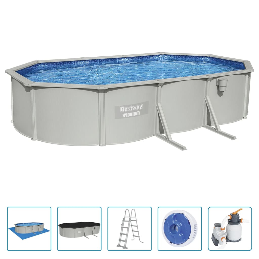 Telaio Piscina Fuori Terra Ovale Hydrium 610x360x120 cm
