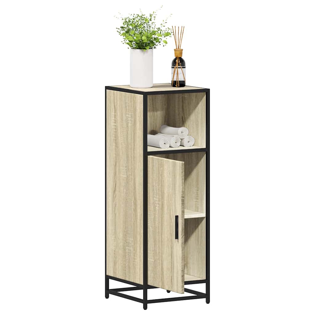 Armadietto Bagno Rovere Sonoma 35x37,5x100 cm Legno Multistrato