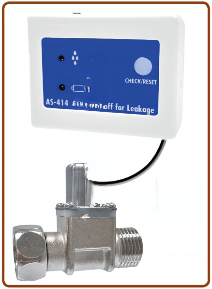 Système anti-inondation IN-OUT 3/8" BSP M./F. Électrovanne en laiton