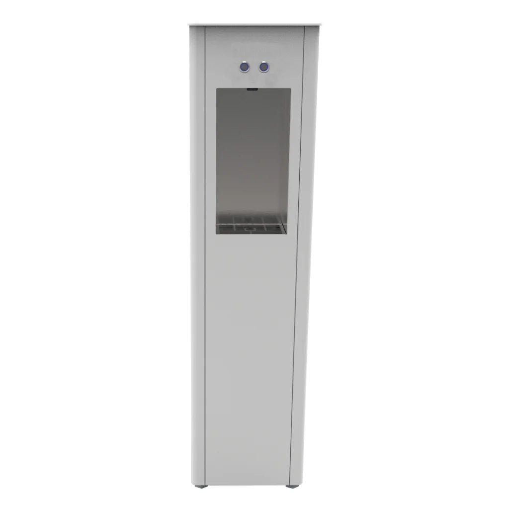 Atena Dispenser Acqua Refrigerata a Colonna con Filtrazione, Nero – 3 vie Liscia ambiente, fredda e gassata