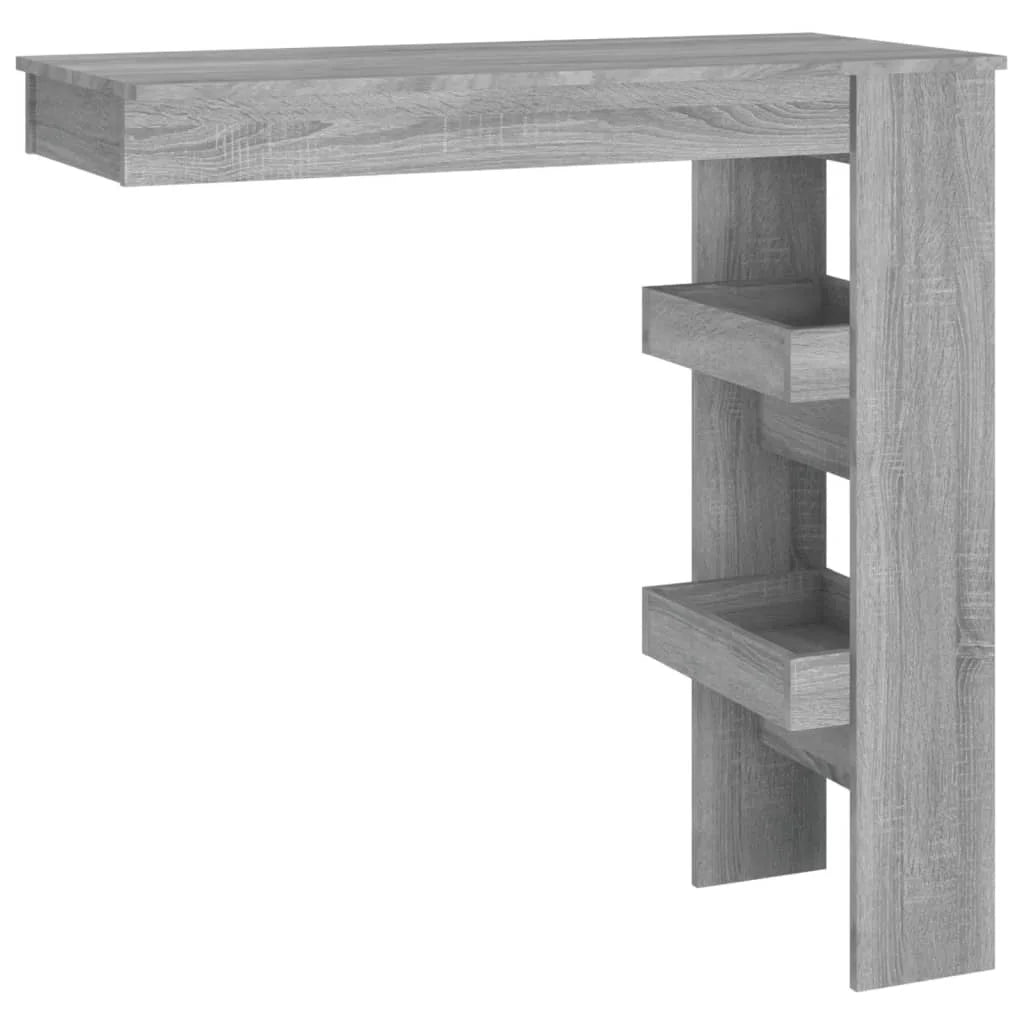 Bancone da Muro Grigio Sonoma 102x45x103,5 cm Legno