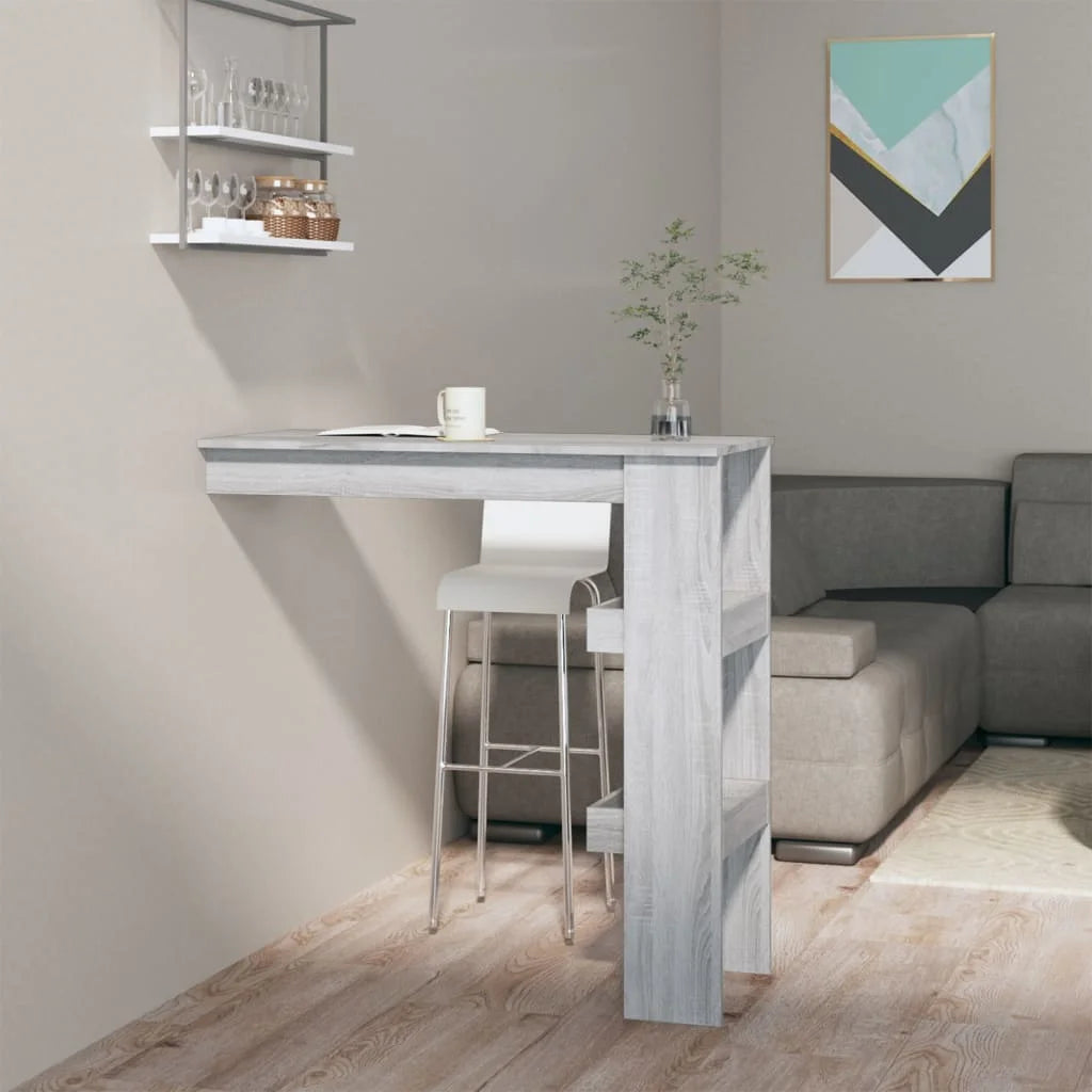 Bancone da Muro Grigio Sonoma 102x45x103,5 cm Legno
