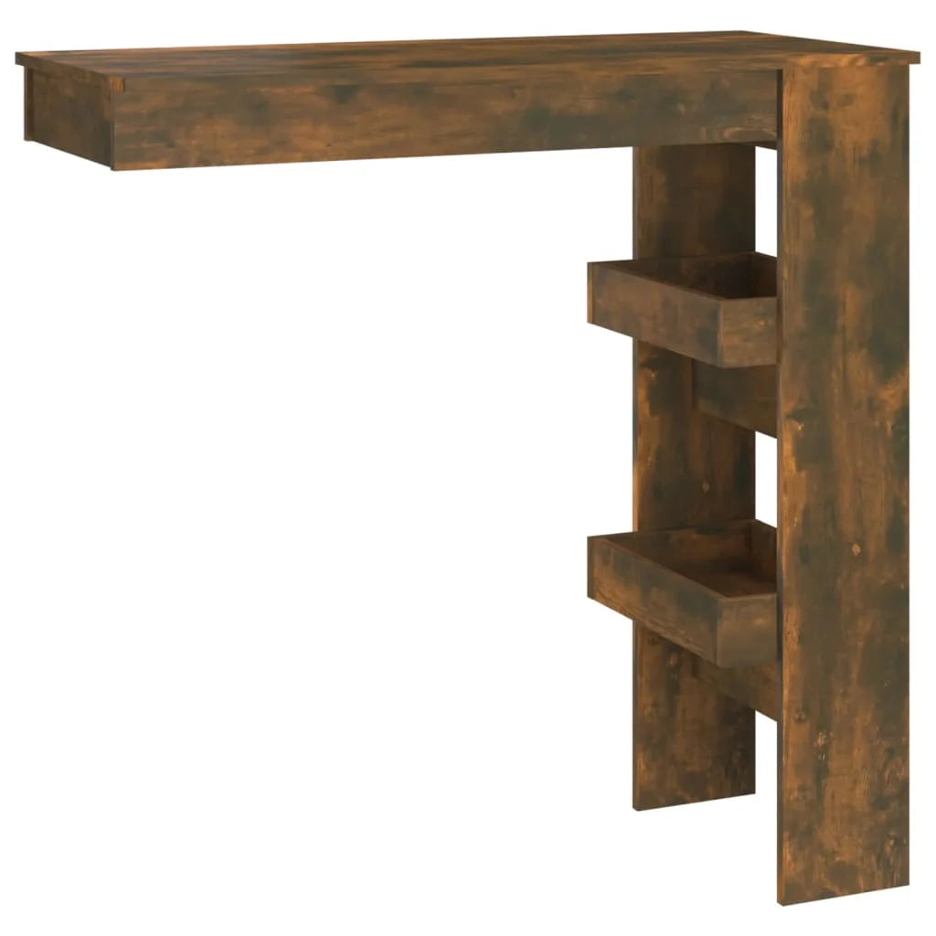 Bancone da Muro Rovere Fumo 102x45x103,5 cm Legno