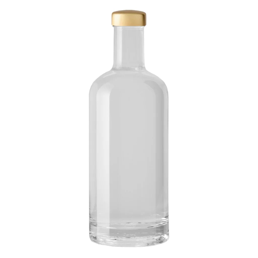 Bottiglia Basic 75cl. Trasparente STOCK da 25 Pz + Personalizzazione