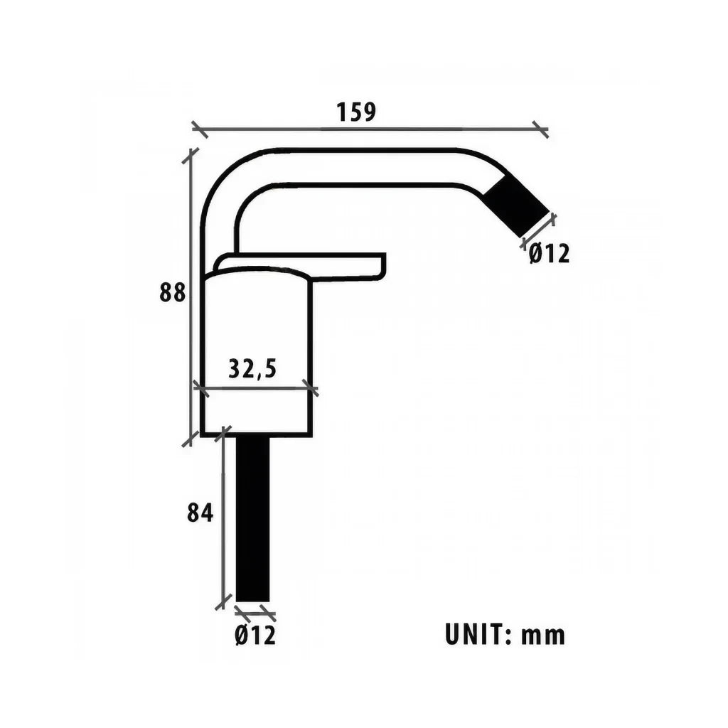 Robinet d'échantillonnage CGP 100 Sottofinestra pour purificateurs 1 voie 1/4″ Chrome