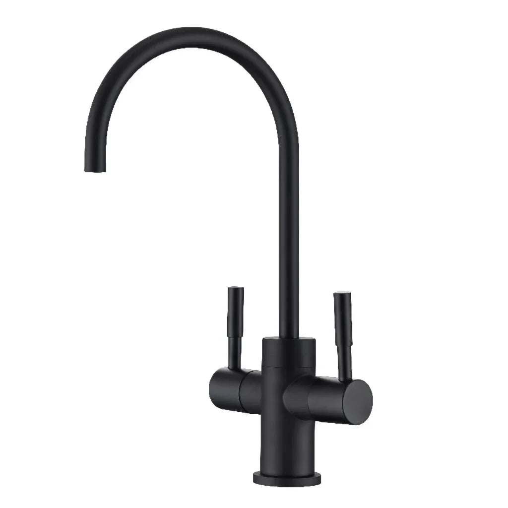 CGP 210 Rubinetto di Prelievo 2 vie per depuratori Acciaio Inox 1/4” - Nero Opaco