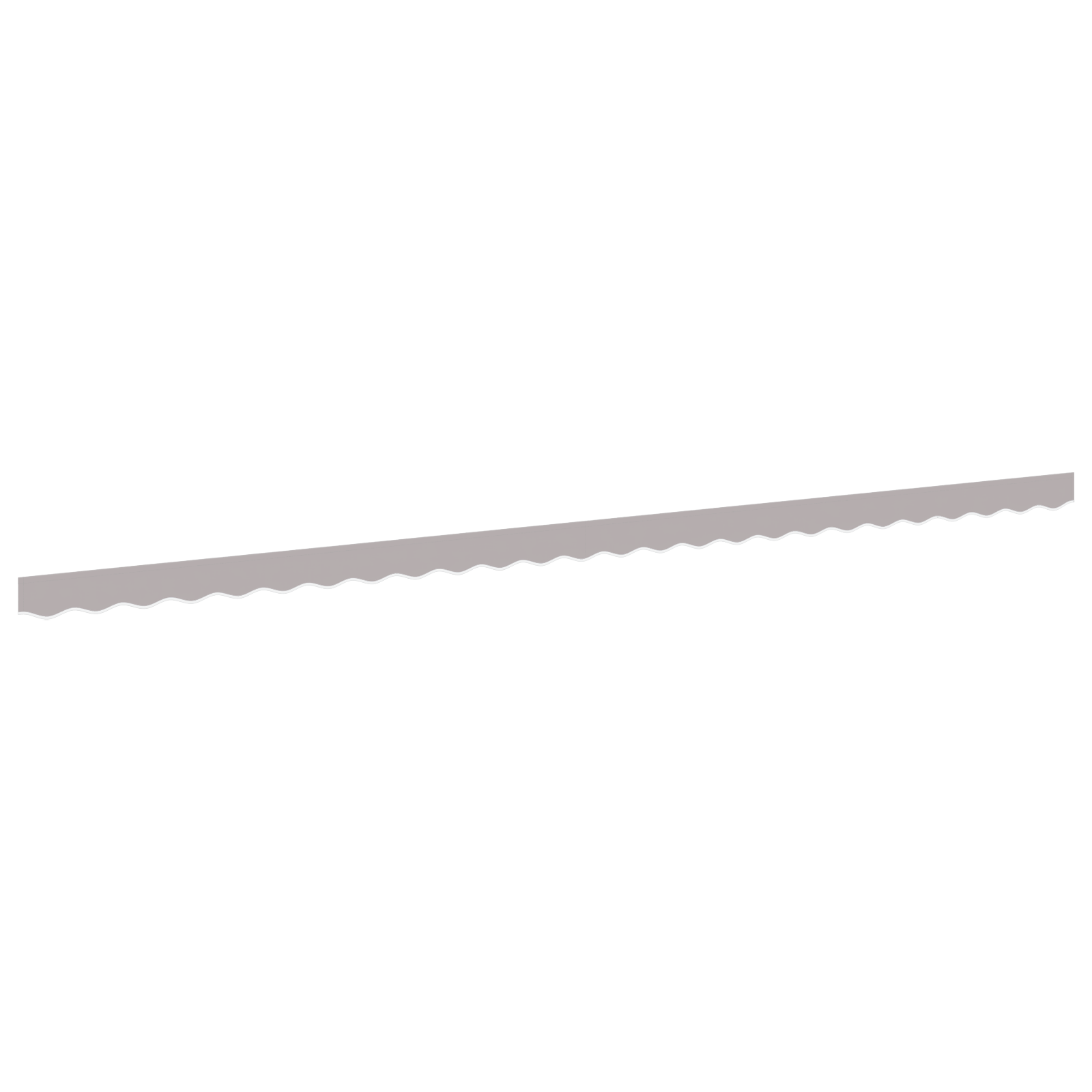 Baldacchino con valance per telaio da 6 m Grigio chiaro 5.8x0.2 m