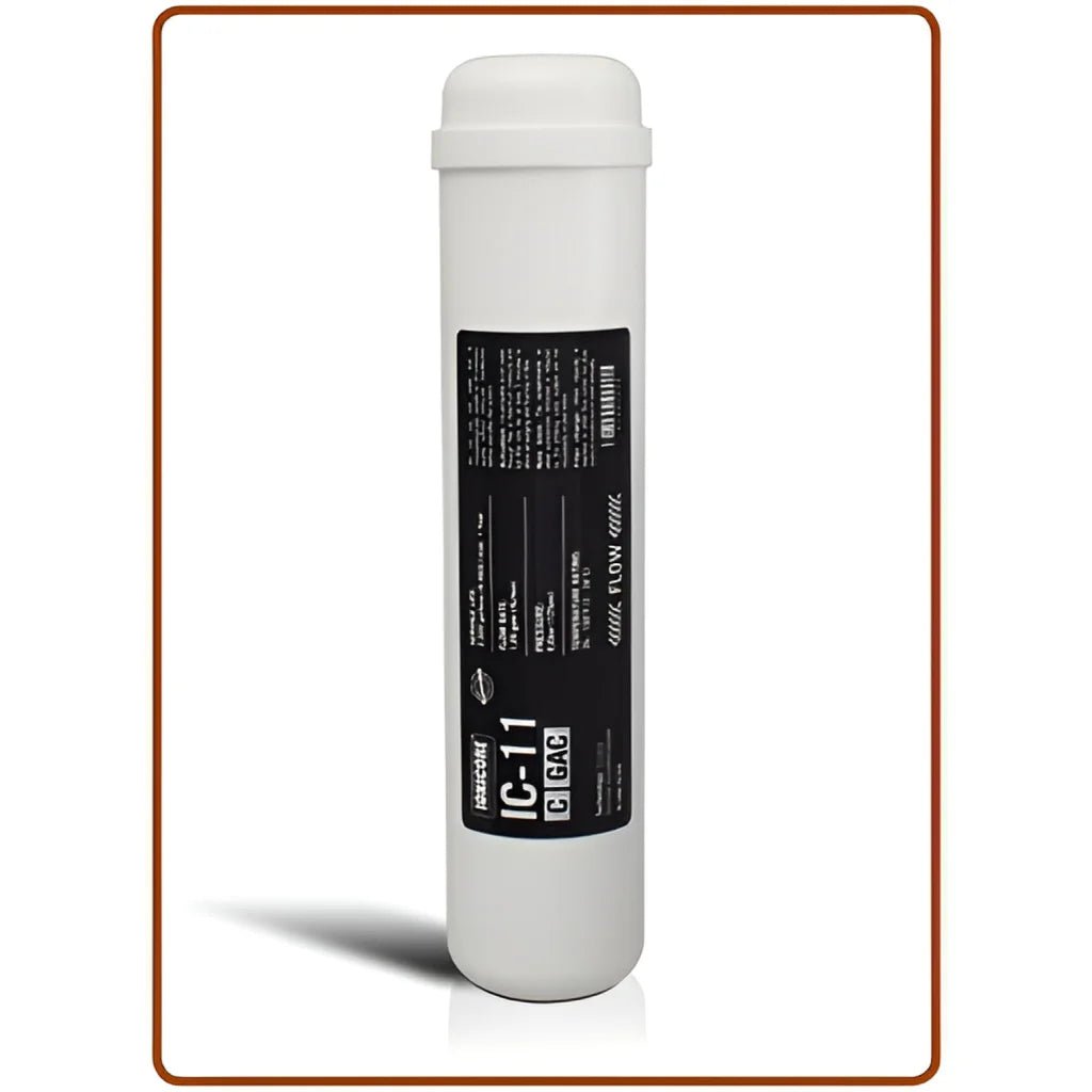 Ionicore Filtro in Linea Carbone Attivo - Granulare al Cocco 1/4’ NPT 2,5’x11’