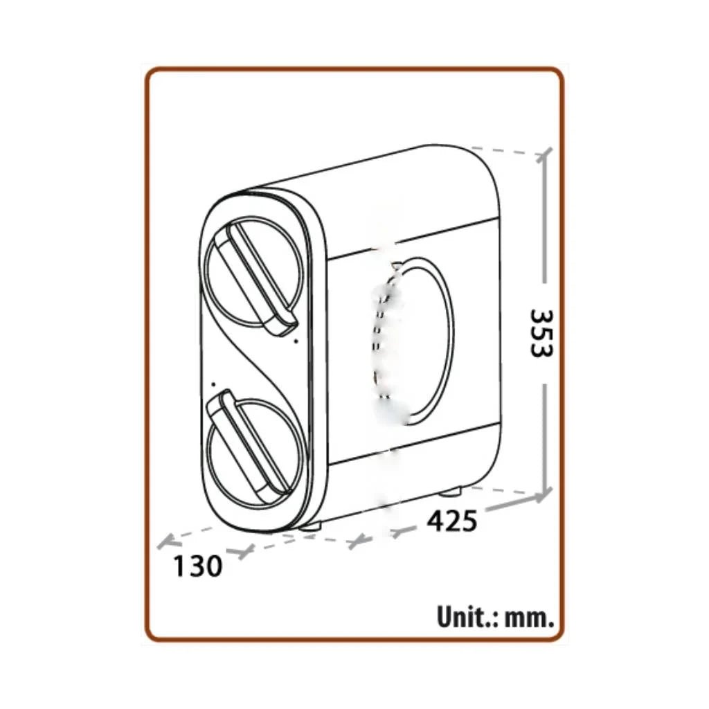 NAMI Osmosi Inversa diretta 800GPD 120lt./h. con Rubinetto Elettronico con regolatore TDS in OMAGGIO