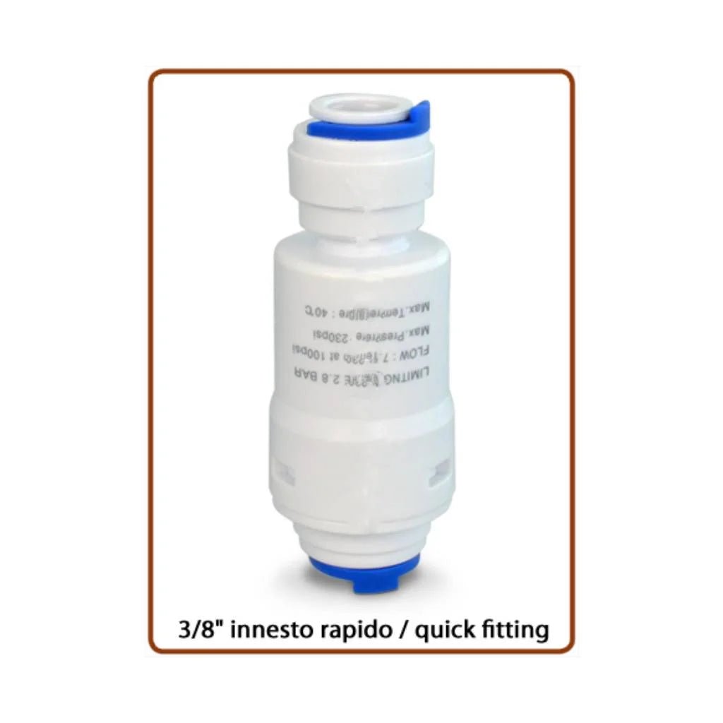 Pacchetto Installazione Valvola limitatore di Pressione Acqua Innesto Rapido (1/4’ + 3/8’)