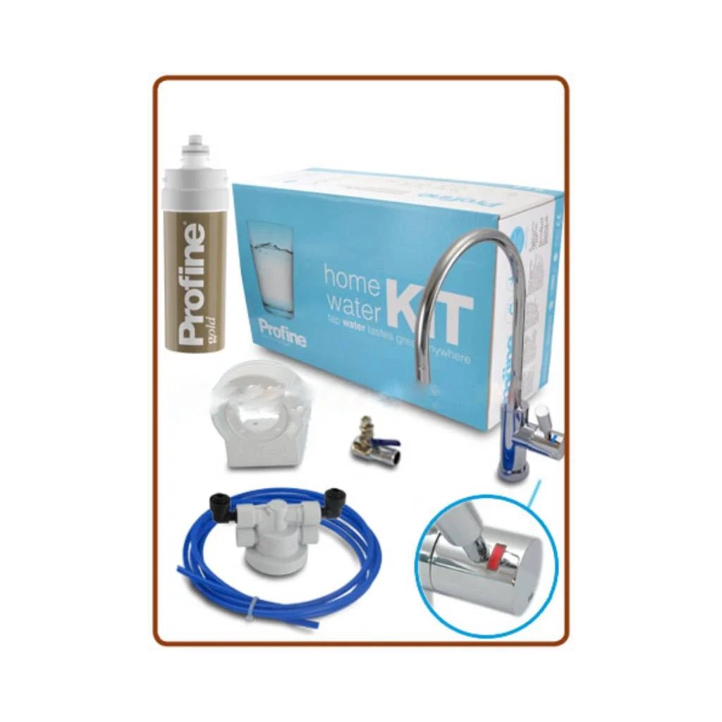 Profine KIT GOLD small antimicrobico ultrafiltrazione sistema filtro acqua, Testata, Rubinetto 0,1 micron