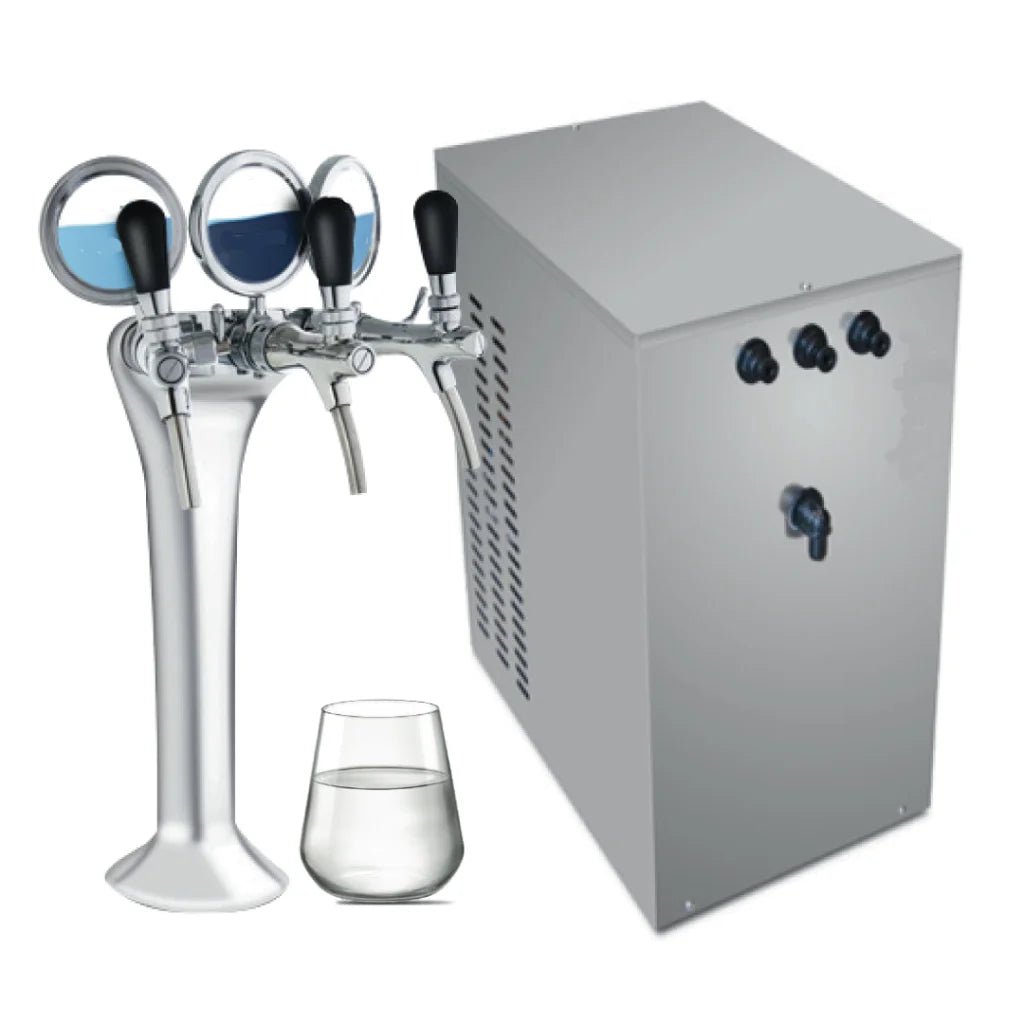Refrigeratore Acqua Poseidon Plus con Filtrazione 30Lt/h. Sottobanco – 3 vie, Liscia, Gassata e Fredda