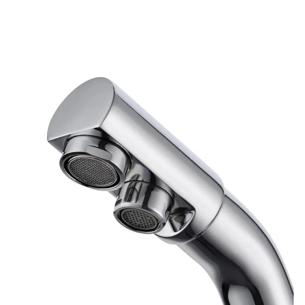 Küchenarmatur 3-Wege-Mischer 3/8″ gebürstetes Nickel