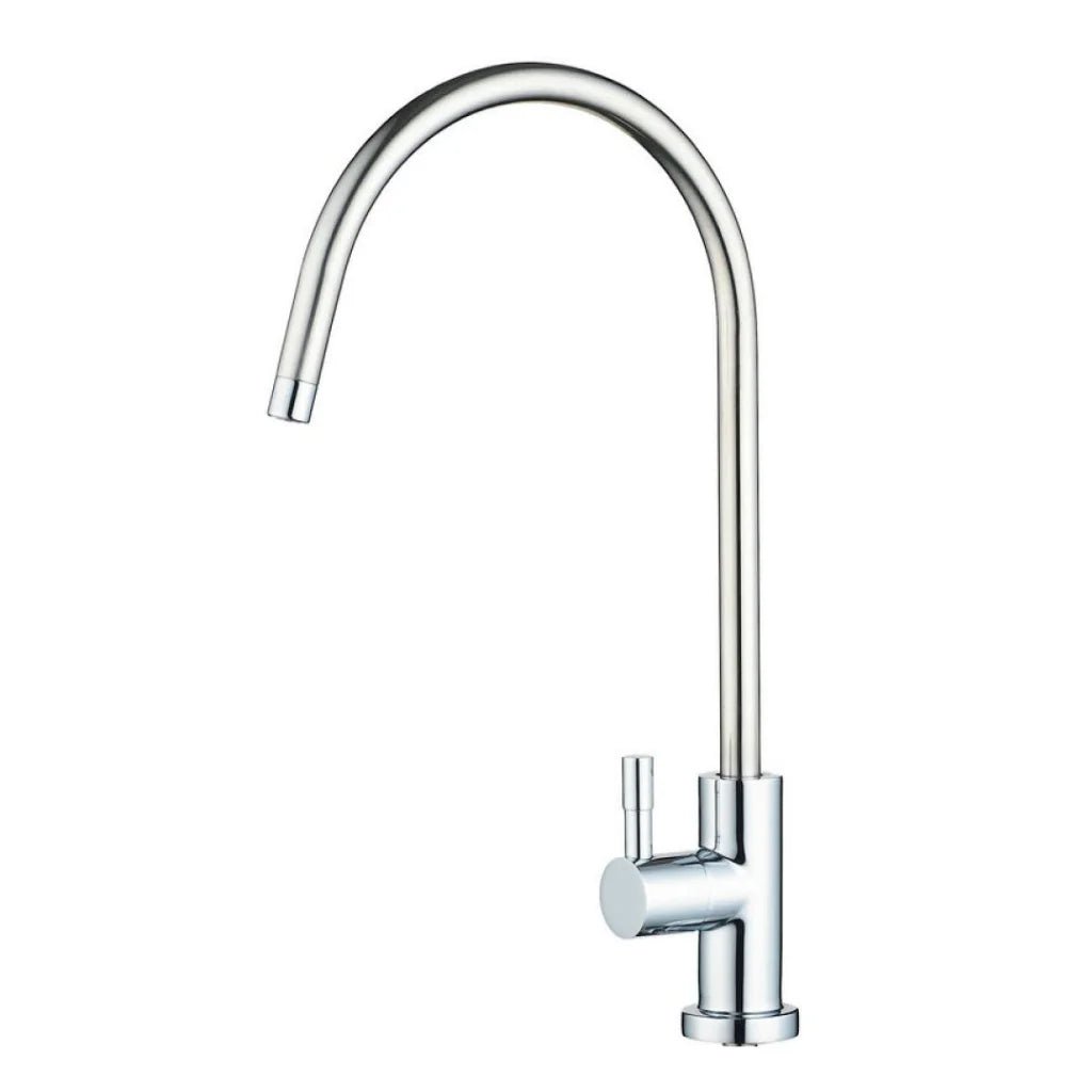 Rubinetto di Prelievo 1 via per depuratori 1/4” Cromo