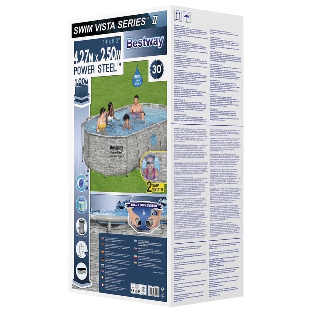 Set Piscina Power Steel 427x250x100 cm