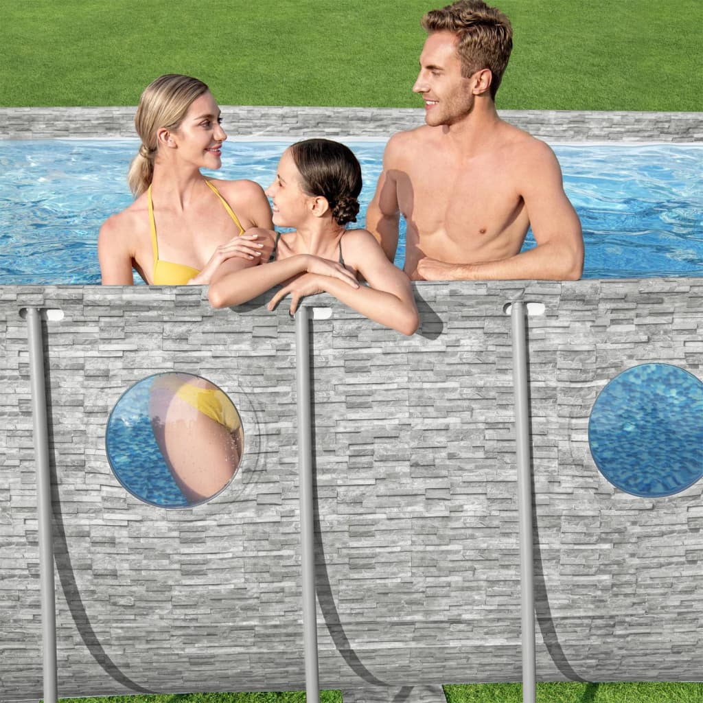 Set Piscina Power Steel Swim Serie Vista 549x274x122 cm