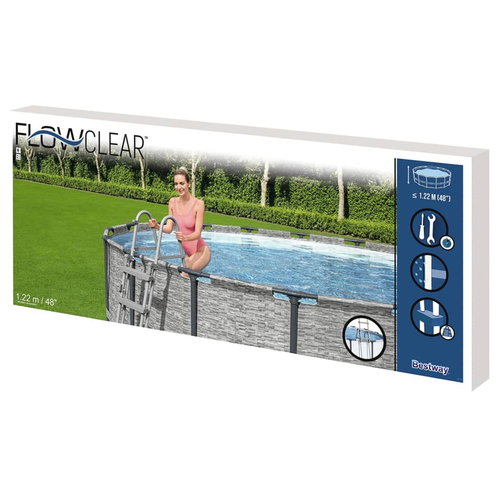 Scaletta per Piscina Flowclear a 4 Gradini 122 cm