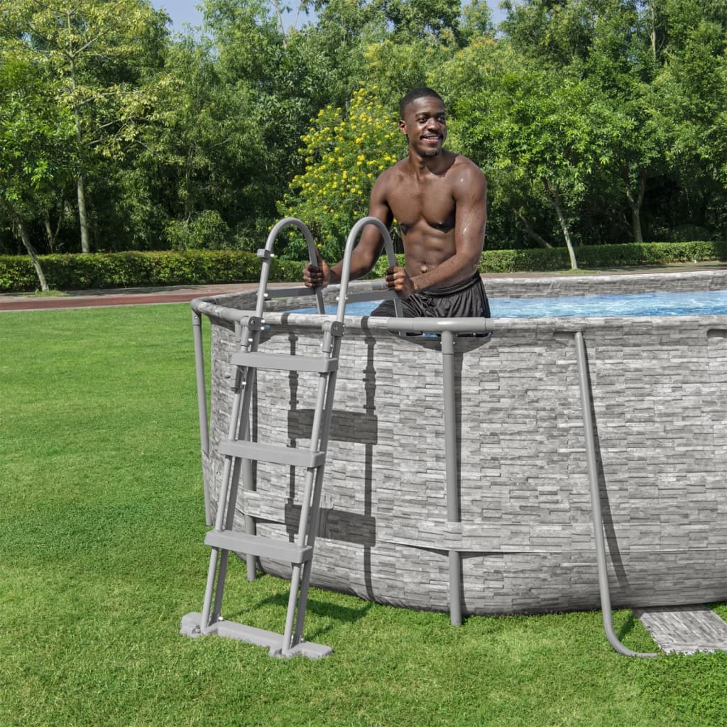 Set Piscina Power Steel 488x305x107 cm