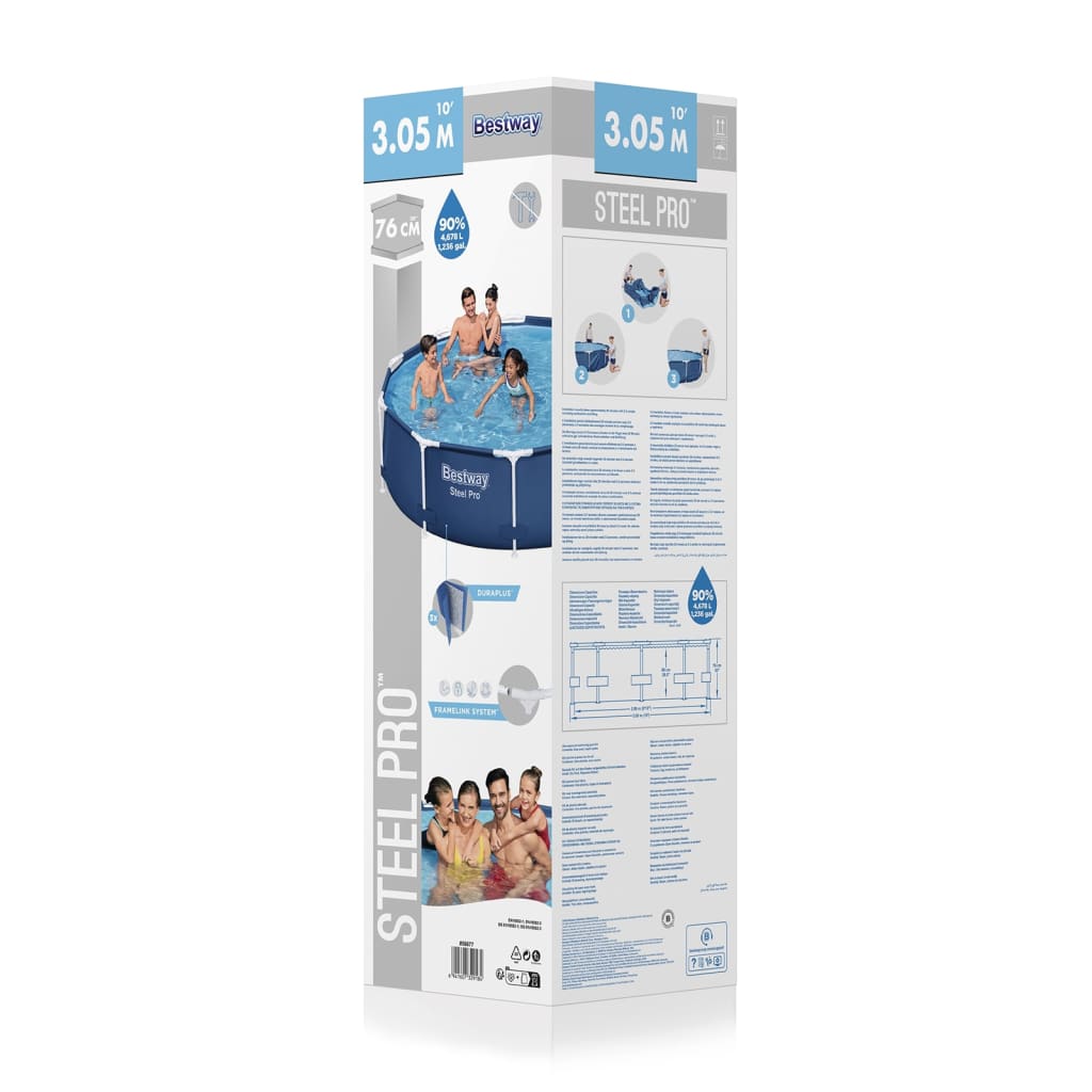 Piscina Steel Pro 305x76 cm