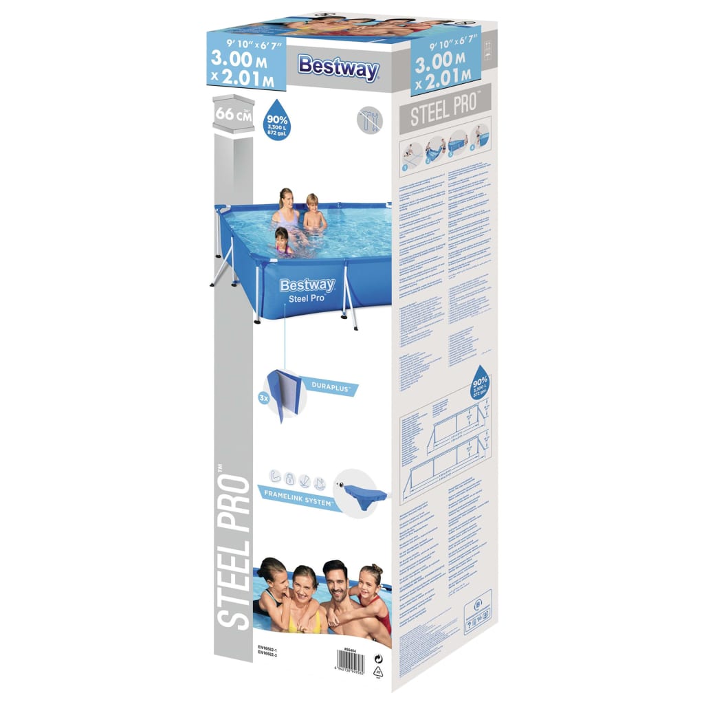 Piscina Steel Pro 300x201x66 cm