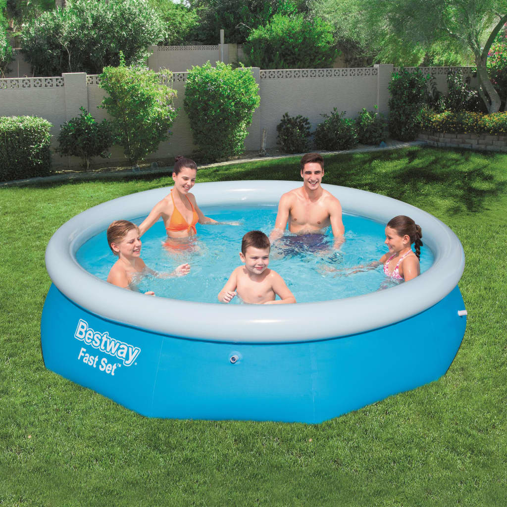 Bestway Set per Piscina Gonfiabile Fast Rotonda 305x76 cm 57266