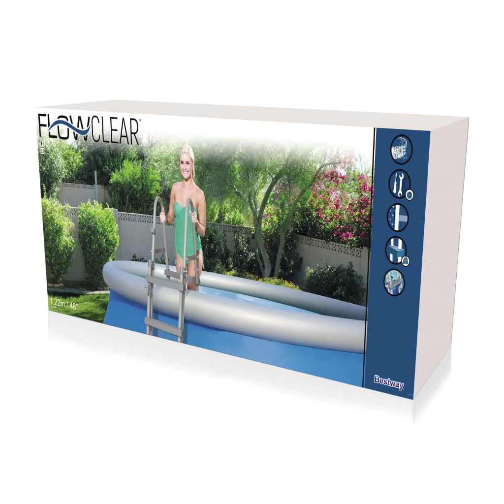Scaletta per Piscine a 4 Gradini Flowclear 122 cm 58331