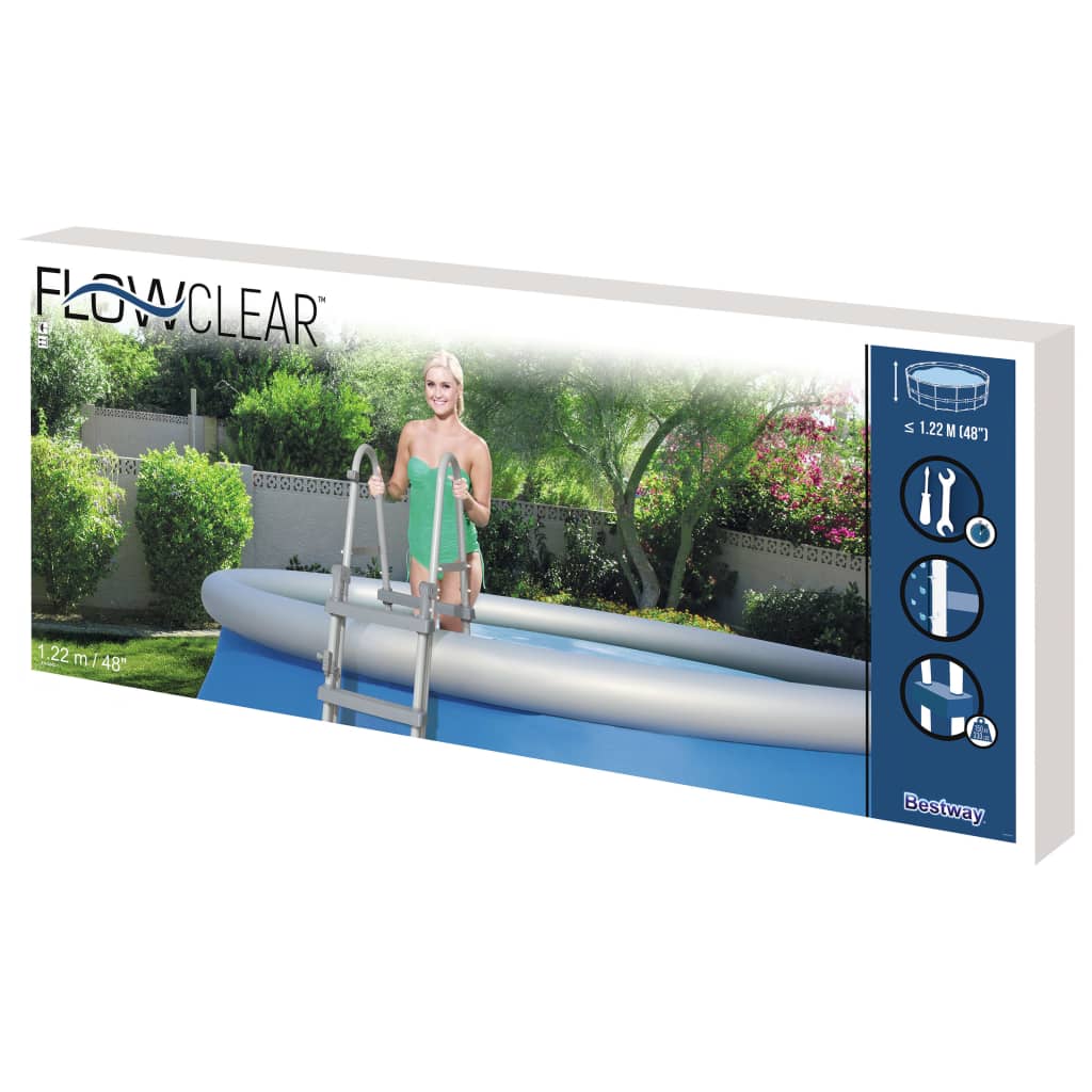 Scaletta per Piscina Flowclear a 4 Gradini 122 cm