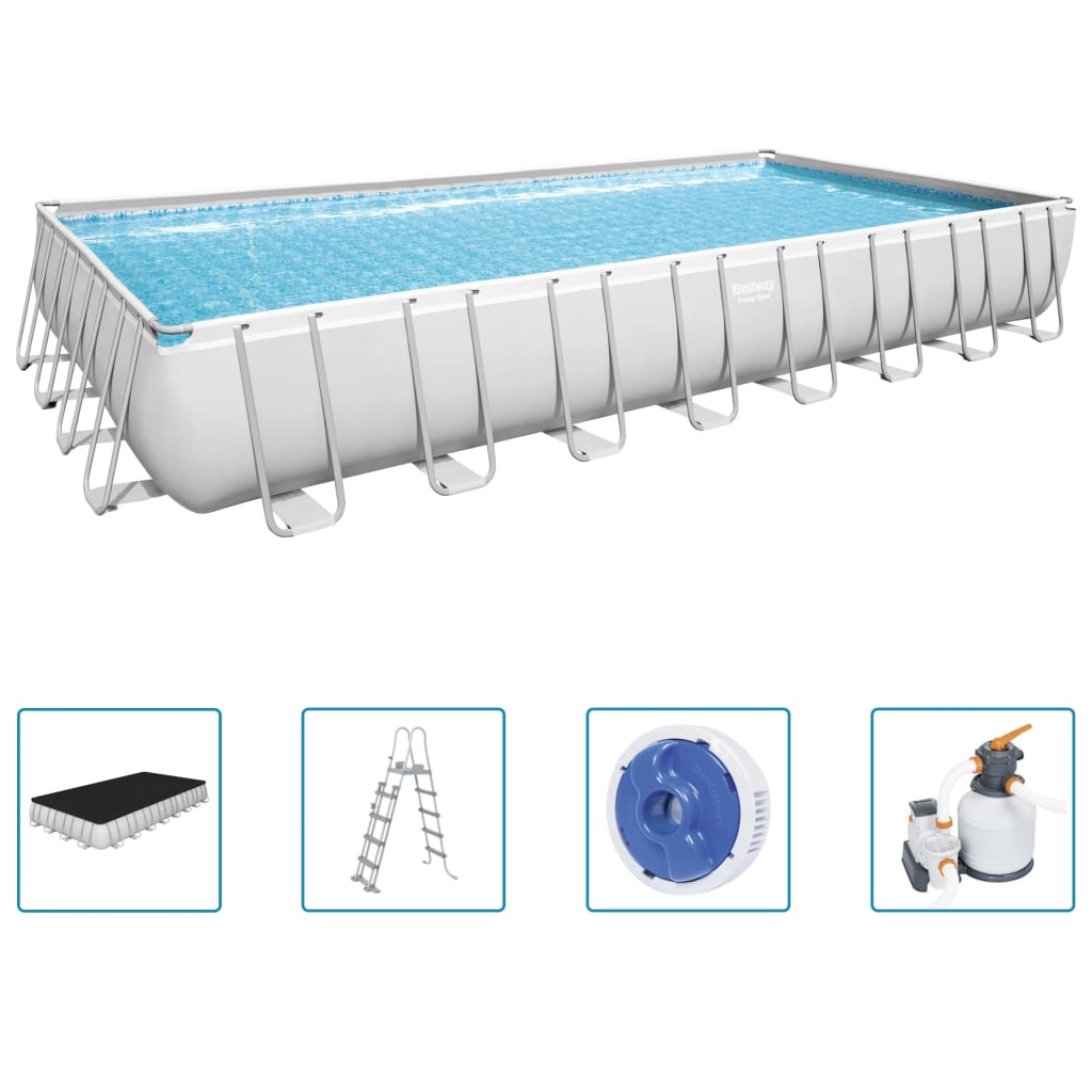Power Steel Set Piscina 956x488x132 cm