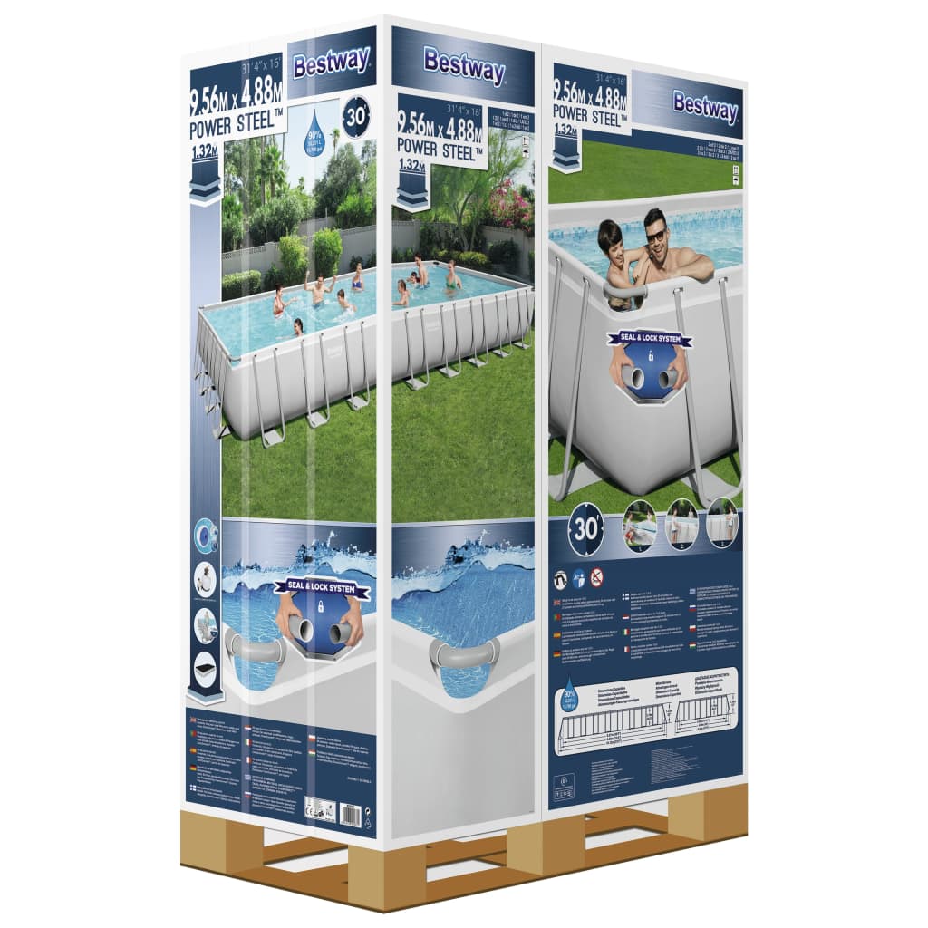 Power Steel Set Piscina 956x488x132 cm