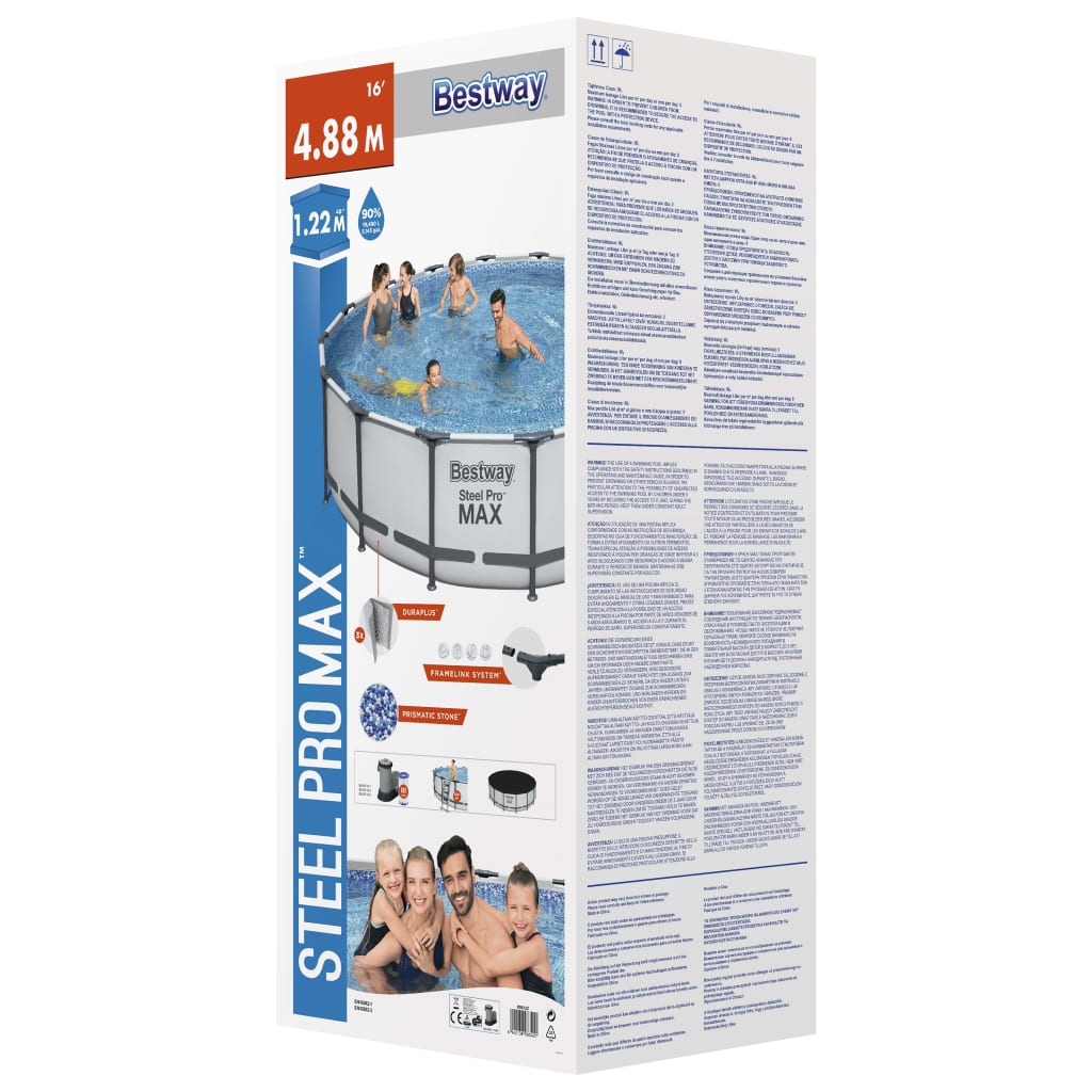 Set Piscina Steel Pro MAX 488 x 122 cm