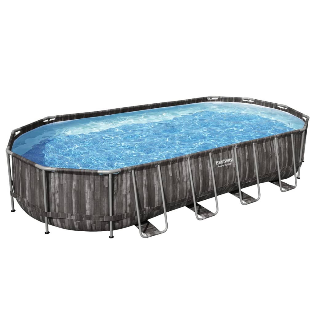 Set Piscina Ovale 7,32x3,66x1,22 m