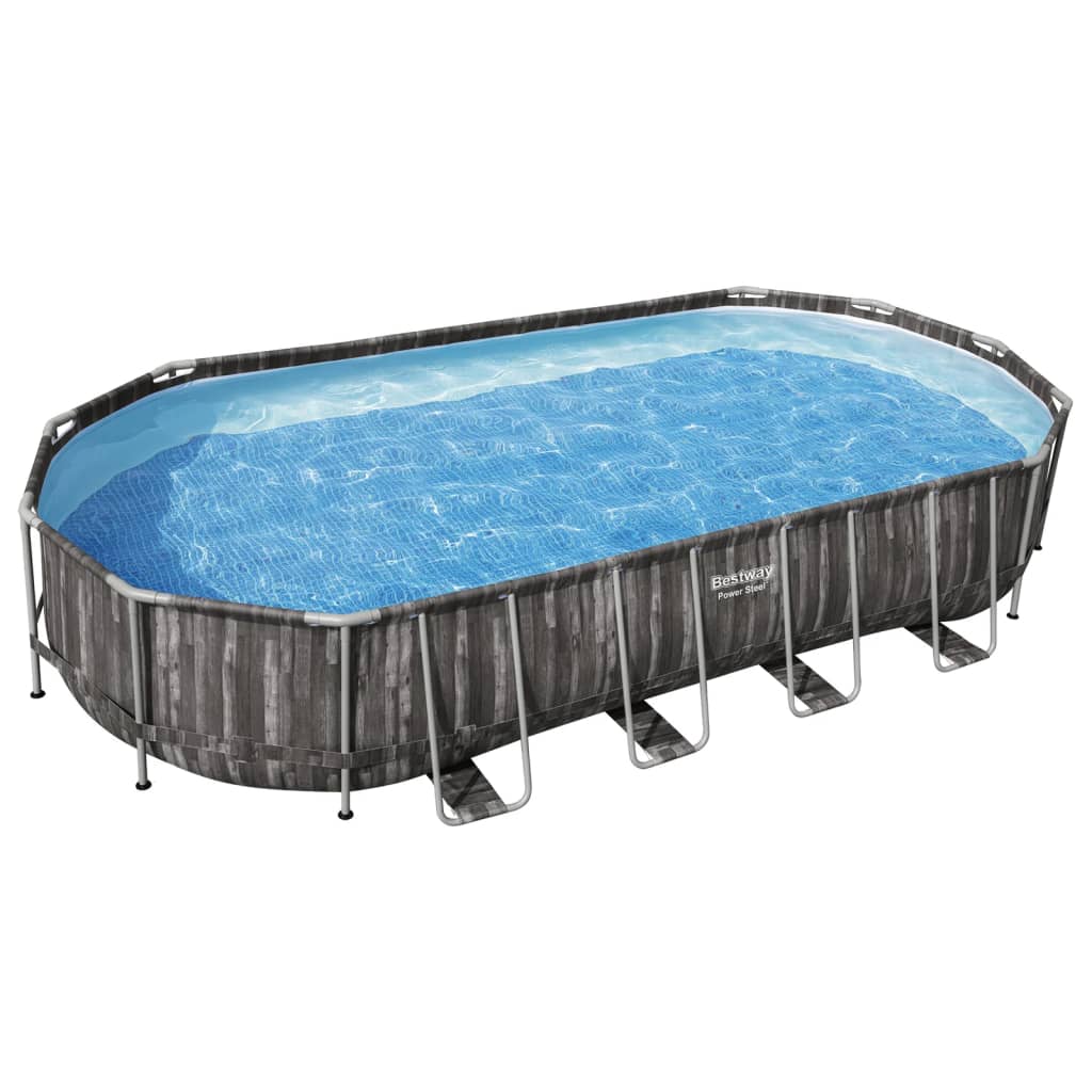 Set Piscina Ovale 7,32x3,66x1,22 m