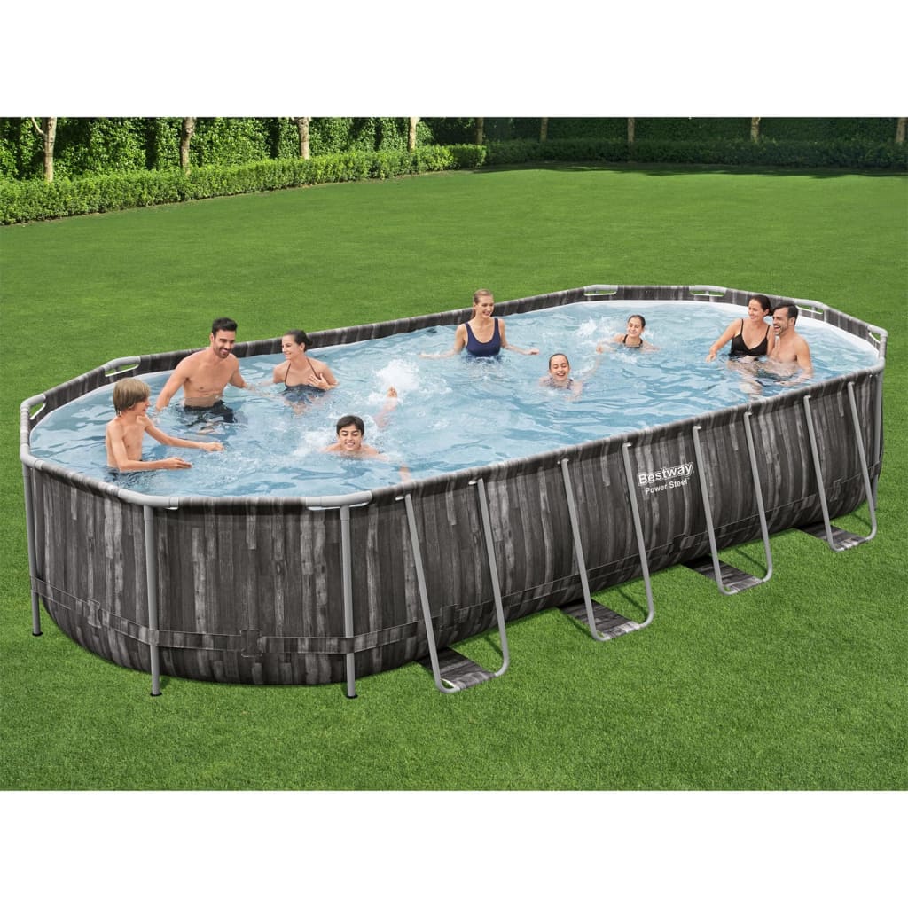 Set Piscina Ovale 7,32x3,66x1,22 m