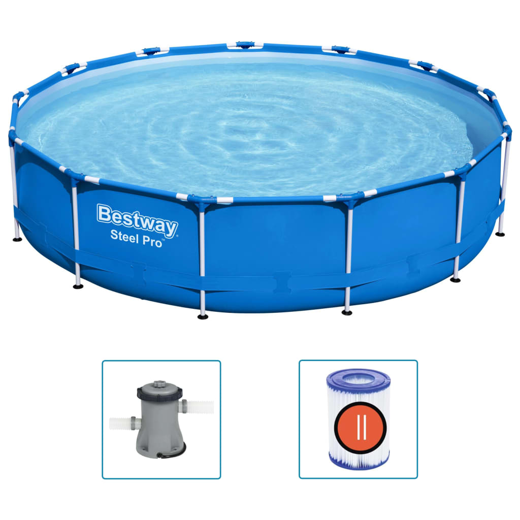 Steel Pro Telaio Piscina 396x84 cm
