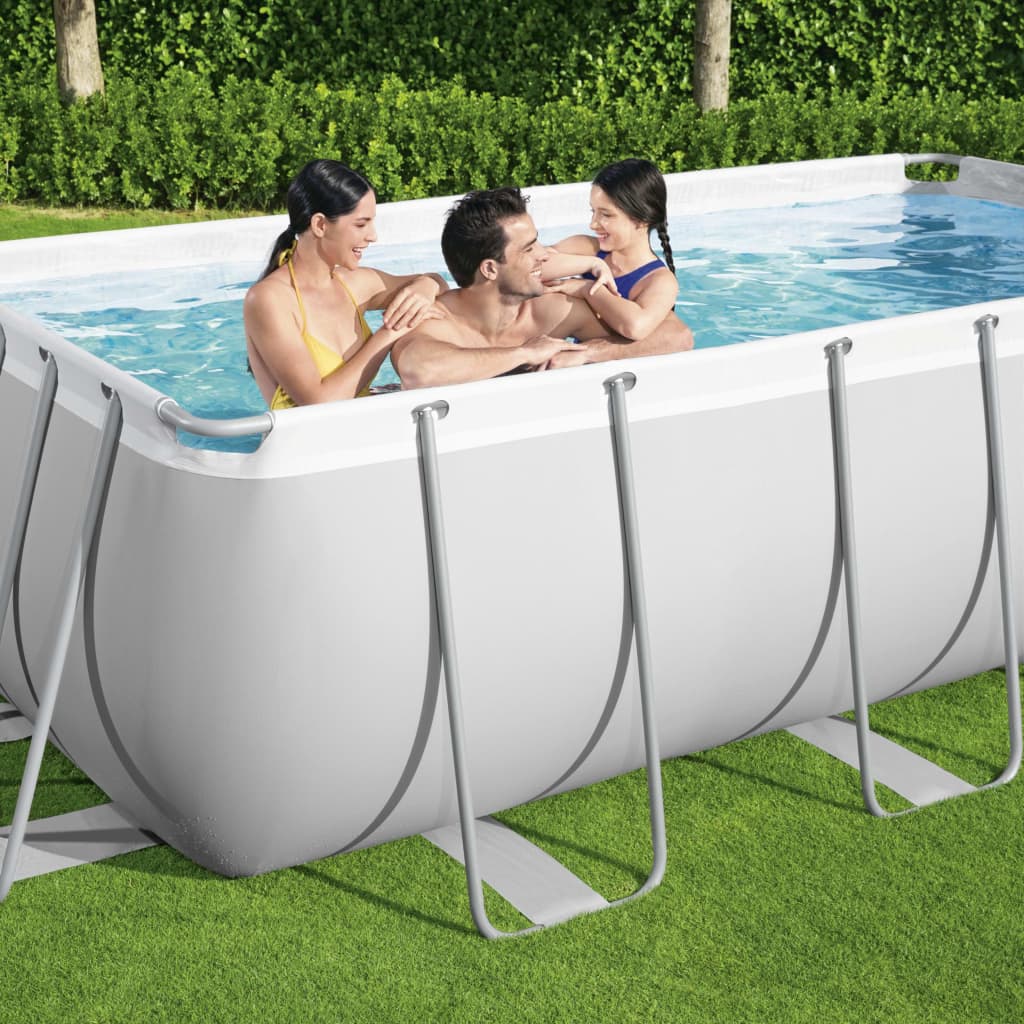 Power Steel Set Piscina Rettangolare 404x201x100 cm