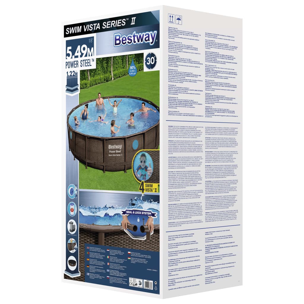 Set Piscina Power Steel 549x122 cm