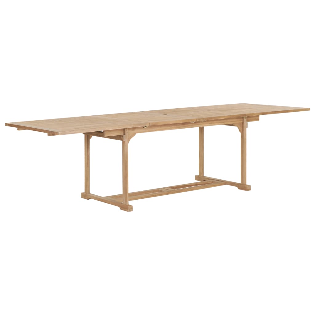 Tavolo da Giardino Allungabile 180-280x100x75 cm in Teak