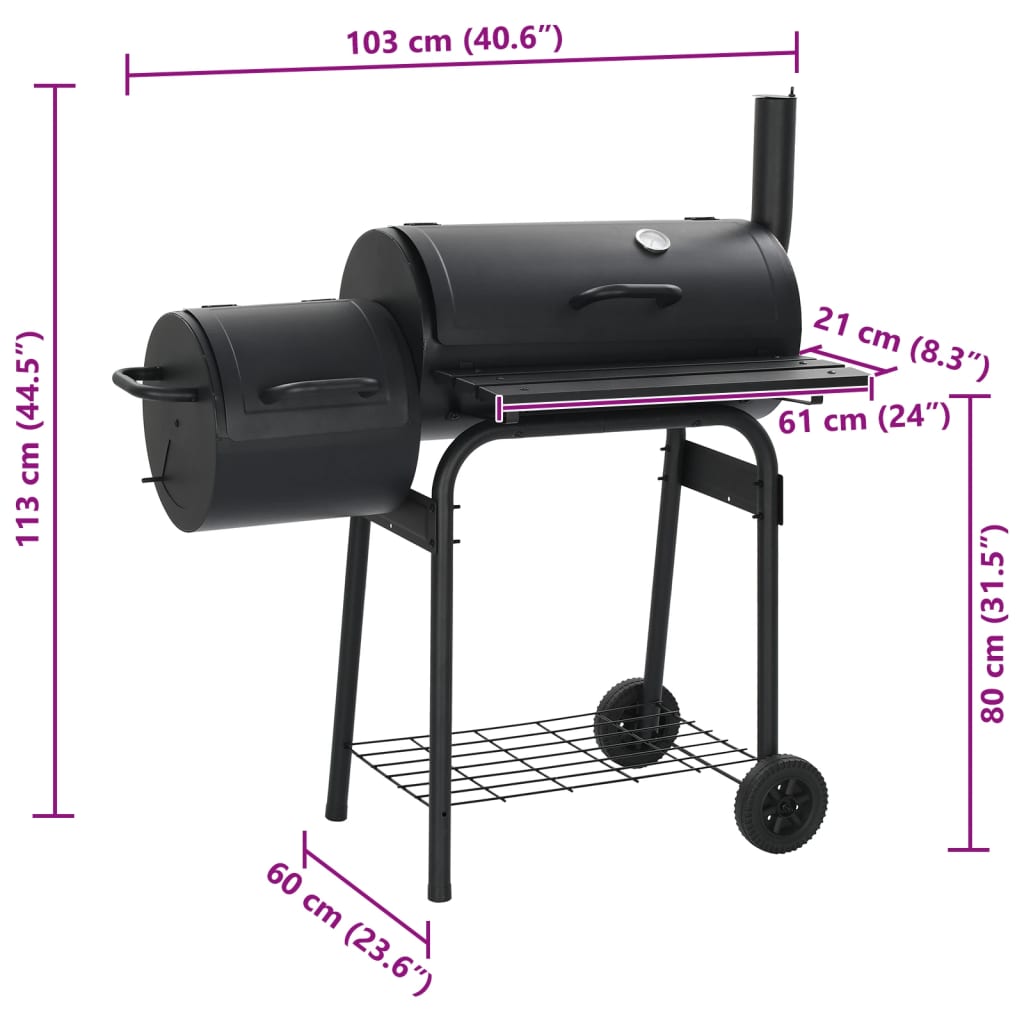 Barbecue Classico Affumicatore a Carbonella