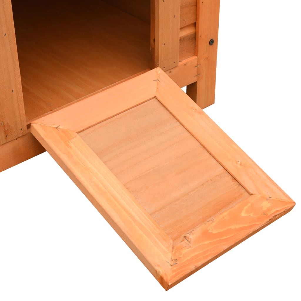 Cuccia per Gatti in Legno di Pino e Abete 50x46x43,5 cm